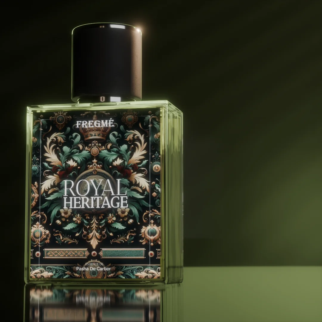 FREGME Royal Heritage perfume bottle render